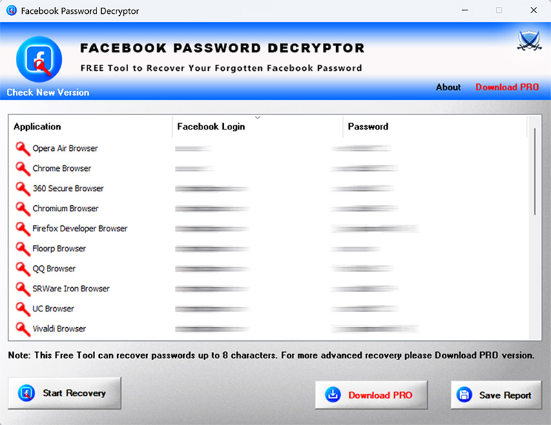 FacebookPasswordDecryptor